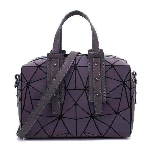 bolsa feminina Boston Handbags for girls women Laser sequins Luminous geometric bag over shoulder crossbody bags for women 2024